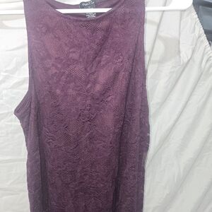 Rue21 Deep Purple Lace Tank Top